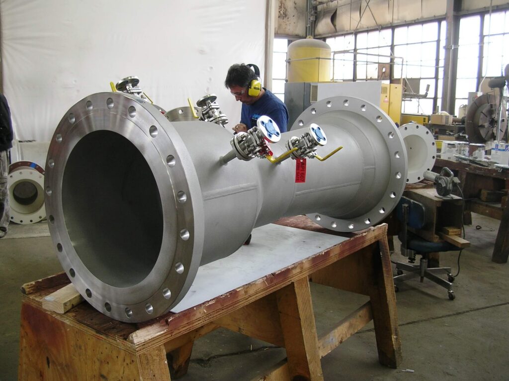 Fabricated Venturi with flanged shut off valves